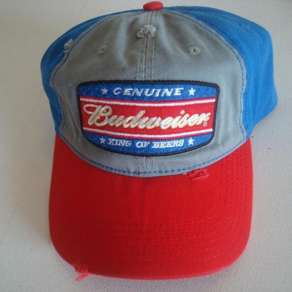 BUDWEISER BUD BEER SNAPBACK HAT CAP VINTAGE 00S Y2K B4